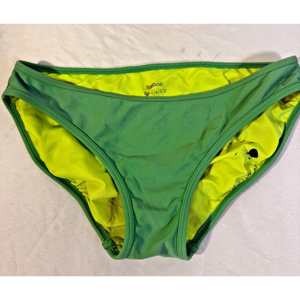 Reebox Women's Green XL Swimsuit Bikini Bottoms Volleyball Sporty Workout